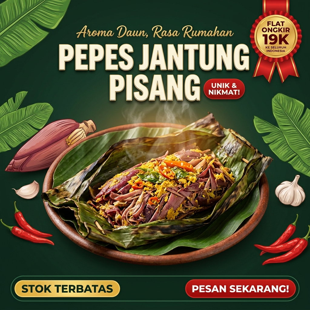 Pepes Jantung Pisang Mangala